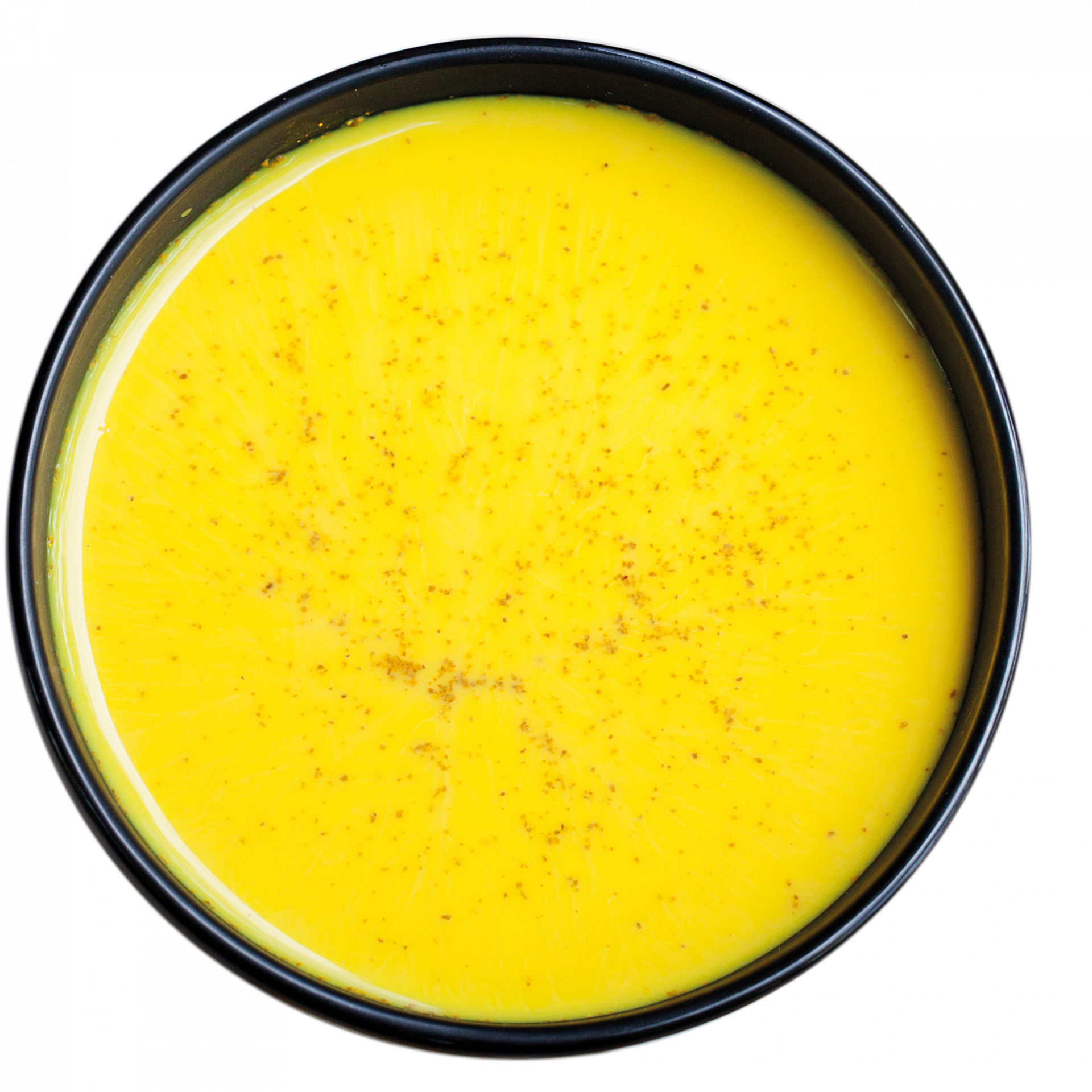 Schwarze Schale mit cremigem Golden Milk Curry